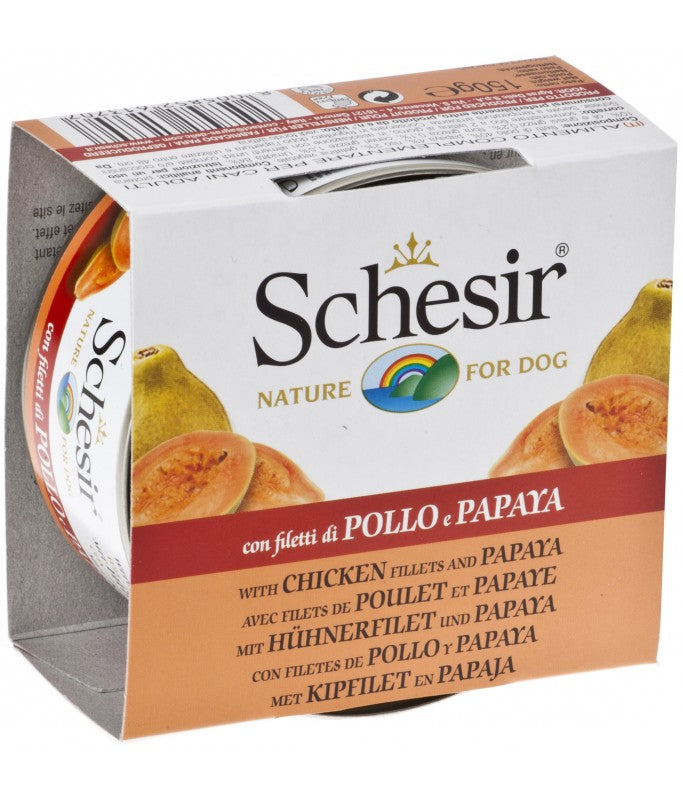 Schesir Dog Wet Food-Chicken Fillets With Papaya - 150g (Copy)