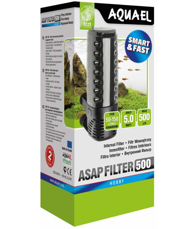 Aquael Asap Internal Filter Flow - 500L/h