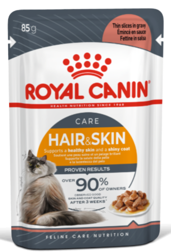 Royal canin Feline Care Nutrition Hair & Skin Gravy (INTENSE BEAUTY) (WET FOOD - Pouches)