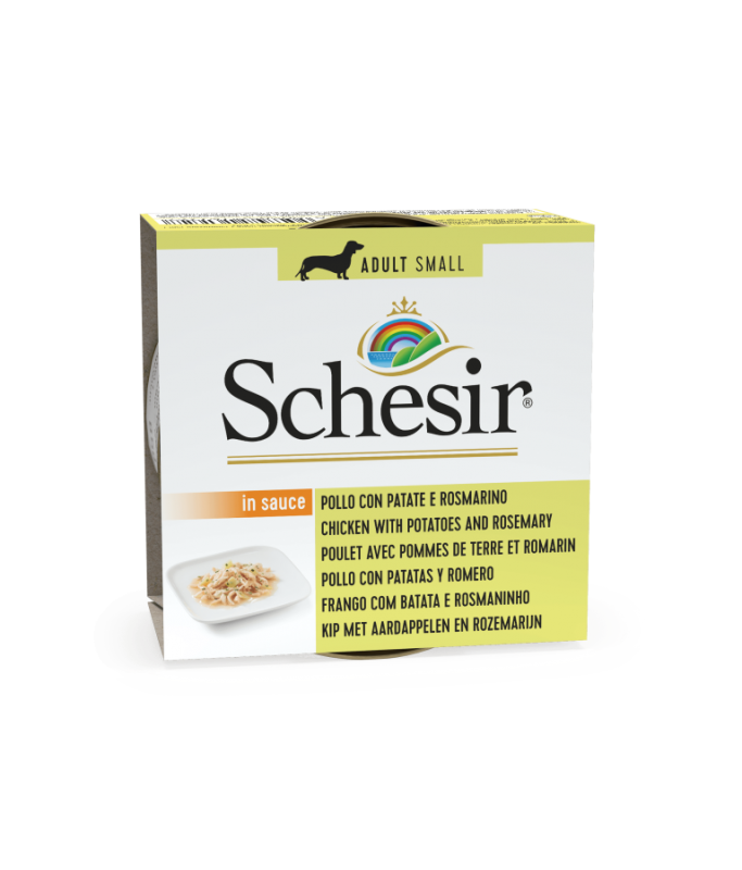 Schesir Dog Wet Food Can-Chicken with Potatoes and Rosemary - 85g