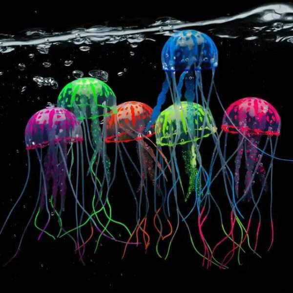 Jelly Fish Fluorescent Aquarium Decoration