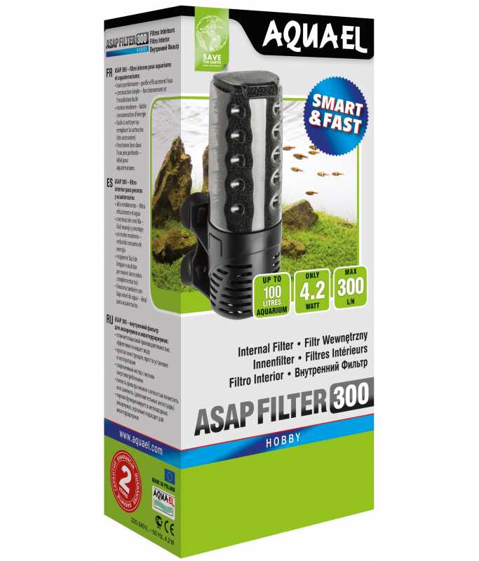 Aquael Asap Internal Filter Flow - 300L/h