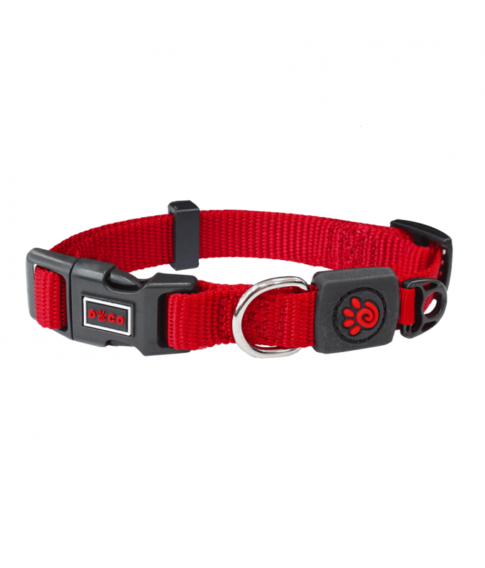 DOCO Signature Nylon Collar - Red