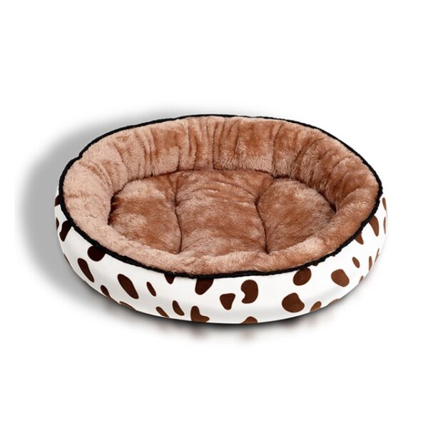 Saas Round Pet Bed Brown