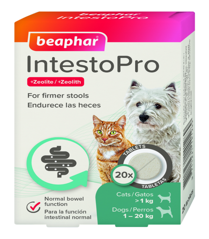 Beaphar IntestoPro Anti Diarrhea Tablet Syringe Small Dog & Cat 20 Tab