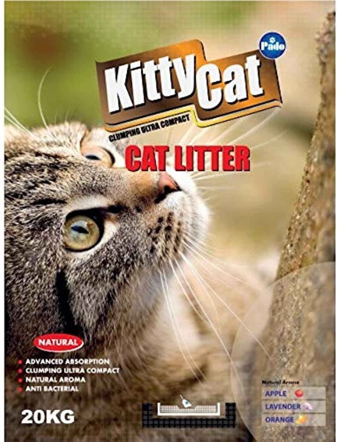 Pado Kitty Cat Round Cat Litter  5 Litter