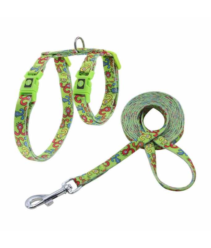 DOCO® LOCO Cat Harness + Leash Combo - Printed Pattern 6ft  - XS