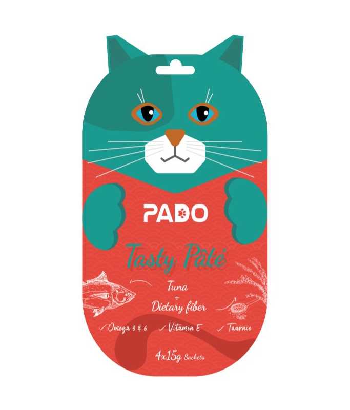Pado Cat Wet Sachet 4x15g Flavor - Tuna & Dietary Fiber