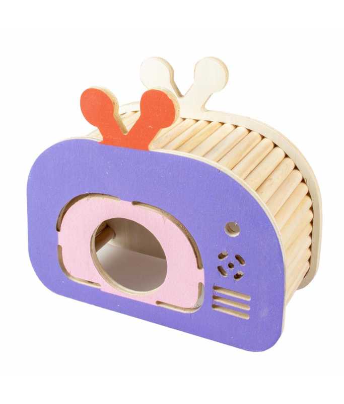 Duvo+ Small Animal Wooden Play House TV 19,6x8,5x17cm,