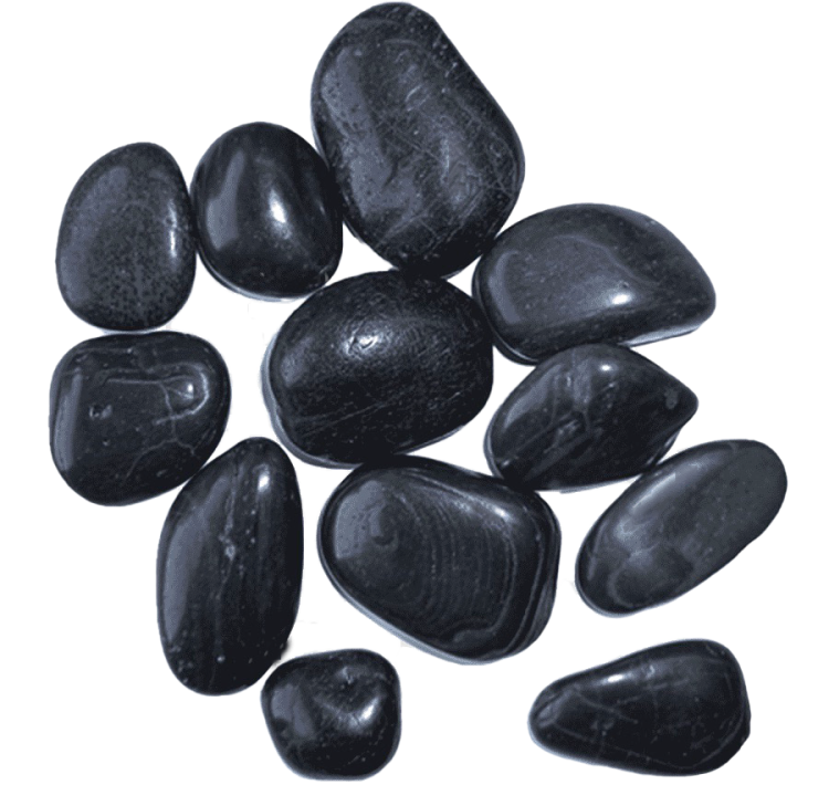 Polished Black Pebbles Aquarium Stones 1Kg