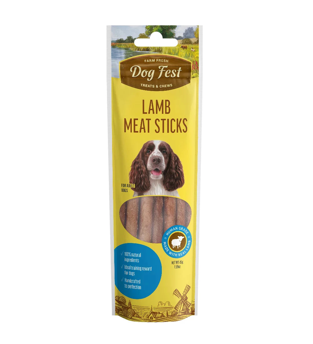 Dog Fest Lamb Meat Sticks For Adult Dogs - 45g