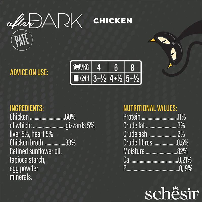 Schesir After Dark Patè For Cat - Chicken 80g